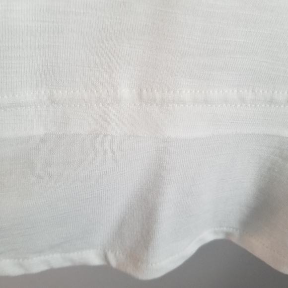 J. Crew Mercantile V Neck Ruffle Hem Shirt XL - Picture 4 of 4